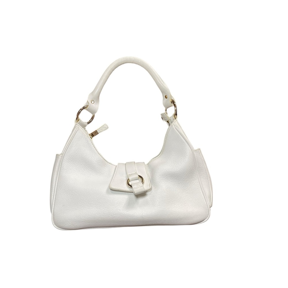 Talbots White Leather Shoulder Bag